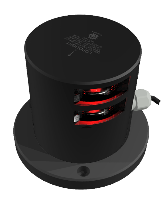 2nm double port, black anodized